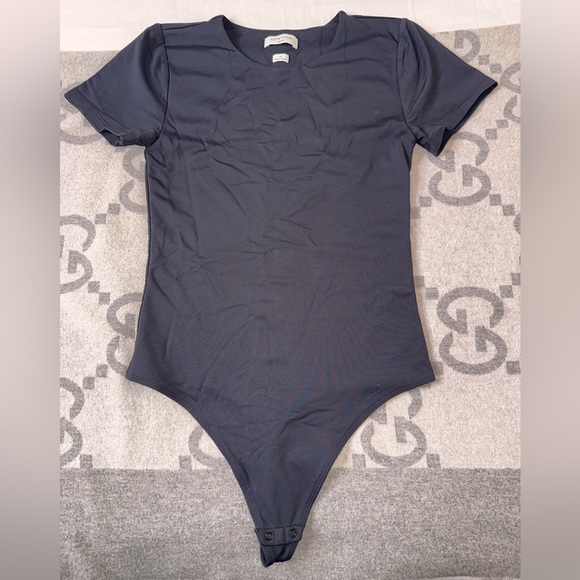 Aritzia Tops - Aritzia Contour Black Roundneck Tshirt Bodysuit